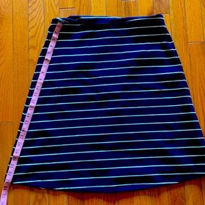 philosophy blue and white stripe skirt